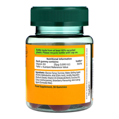 Image 2 for Vegetarian Vitamin D 1000 I.U. 25ug 30 Gummies