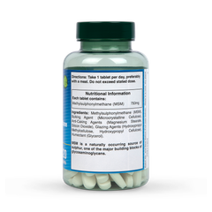 Image 3 for MSM 750mg 120 Tablets