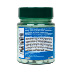 Image 2 for Vitamin B3 + Niacin 100mg 120 Tablets